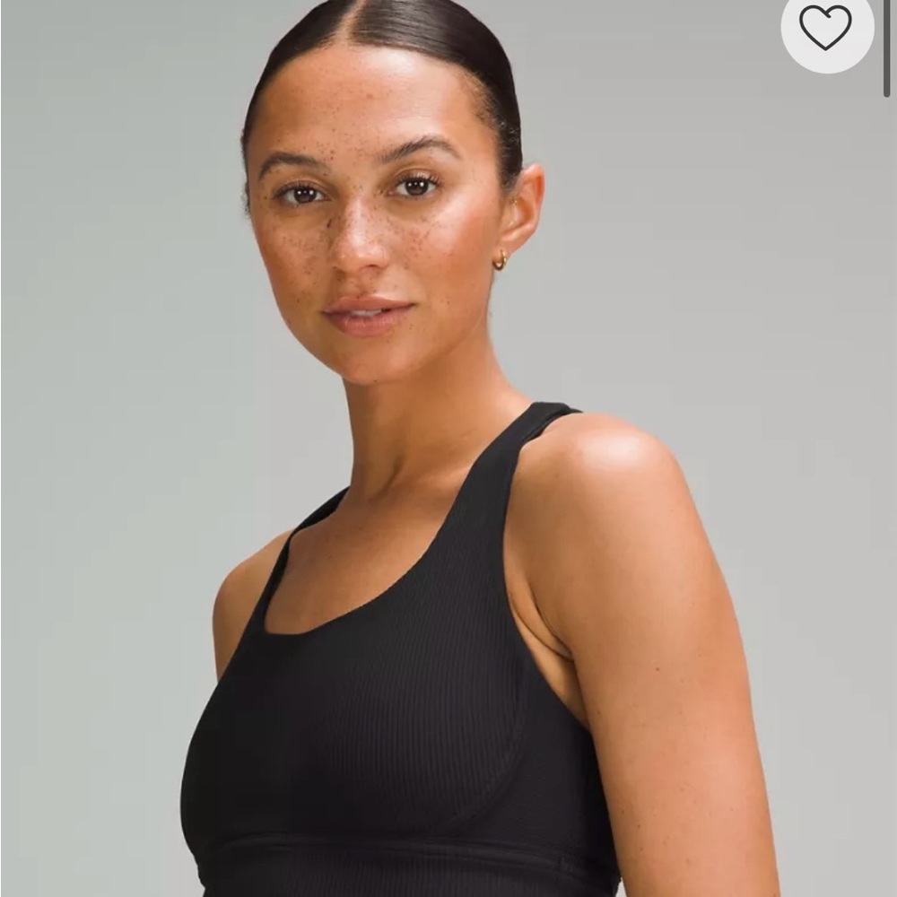 Women's Black Strappy Sports Bra